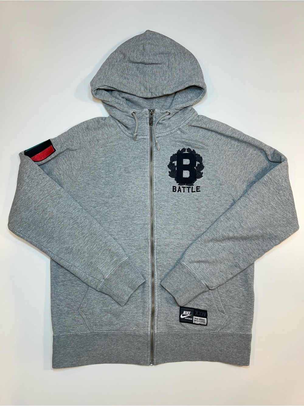 Nike Kobe Bryant XXIV Battle Elevate Full Zip Hoodie Grey Sportswear Jacket